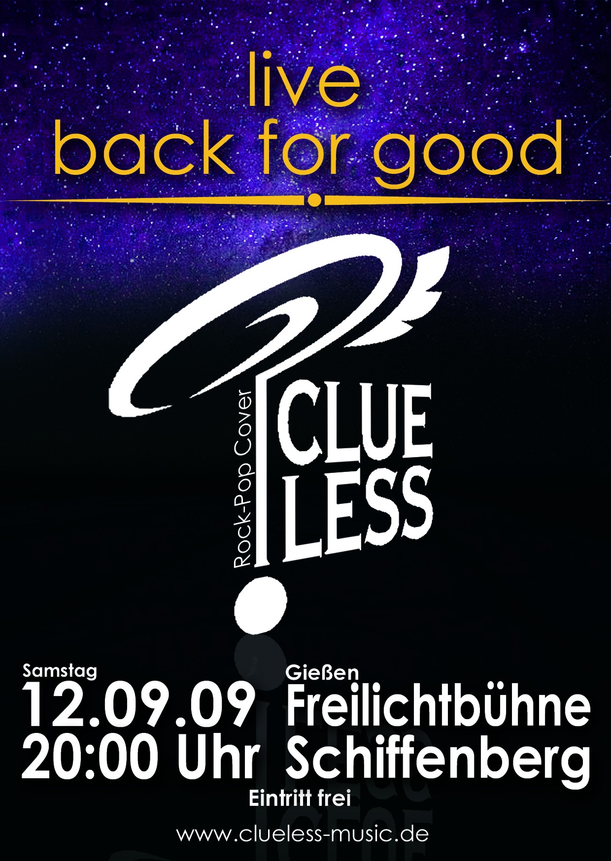 Clueless - live am 12.0909 auf dem Schiffenberg